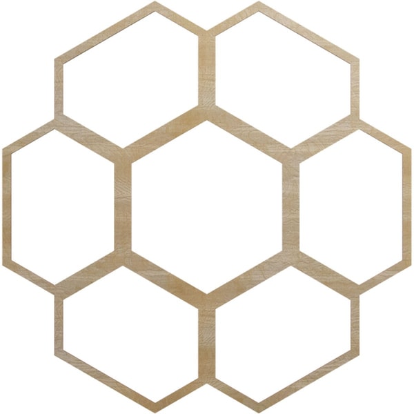 Ekena Millwork Florin Wood Fretwork Pierced Ceiling Medallion, Birch, 40"OD x 17 1/8"ID x 1/4"T CMWP40X40X0250FOBI - main